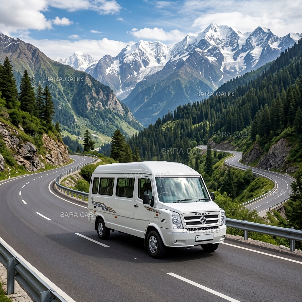 SARA CAB Force Tempo Traveller Rental