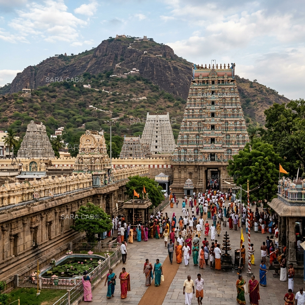 Mysore to Tiruvannamalai Taxi Destination Banner